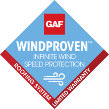 Logo for GAF Windproven Infinite Wind Speed Protection