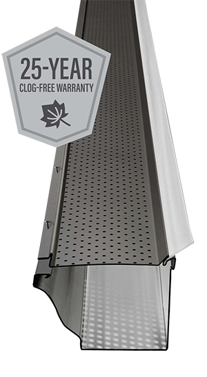 Gutter Clean Carbon Black with 25 Year Warranty